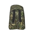thumbnail image 3 of Disketp Green Skulls Estuche de Lápices de Doble Capa con Tapa Abatible y Cremallera, Organizador Escolar para Adolescentes y Adultos, 3 of 7