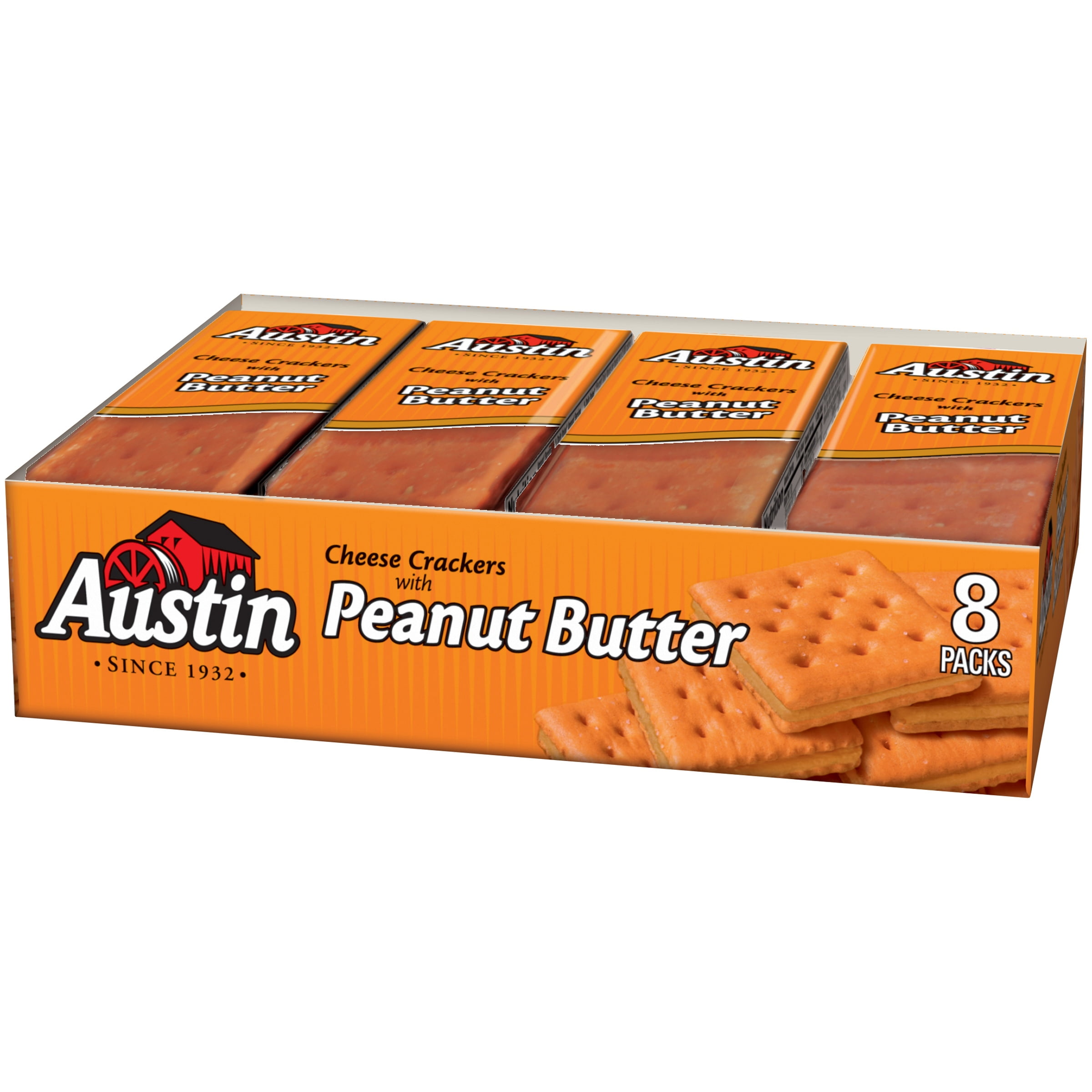 Austin Cheese Crackers with Peanut Butter, 1.38 oz, 8 pack by Wal-Mart Stores, Inc.