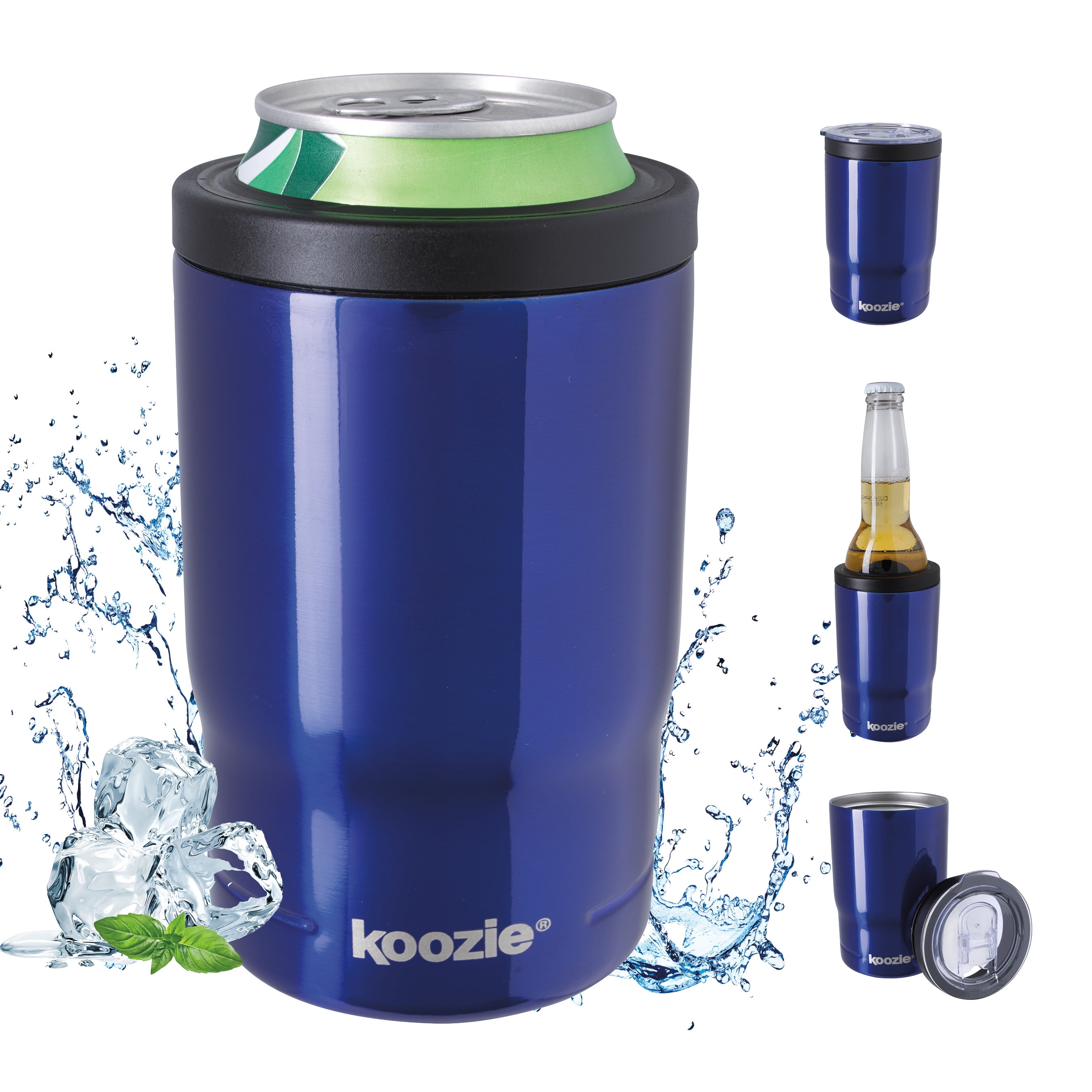 Reduce Drink Cooler Cold Bottle/Can Holder Koozie Tumbler 14oz Purple Z