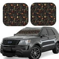thumbnail image 2 of Picia Pumpkin Plant Garden 2 Piece Car Windshield Sun Shade Foldable | Foldable Sun Shield for Front Window Blocks UV Rays and Keeps Your Vehicle Cool-Medium, 2 of 7