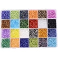 thumbnail image 2 of Mandala Crafts Glass Seed Beads for Jewelry Making Mini Glass Beads for Bracelets Waist Beads - Small Pony Beads Kit Bulk Beading Supplies for Crafts, 2 of 20
