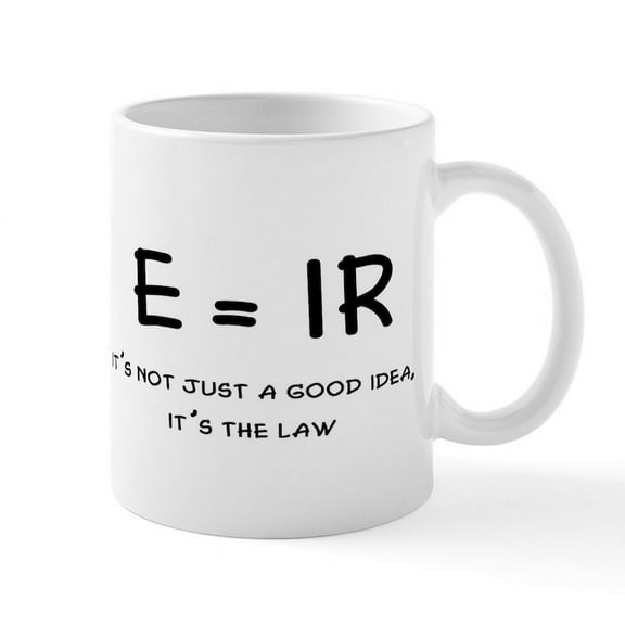 CafePress - Ohms Law Mugs - 11 oz Ceramic Mug - Novelty Coffee Tea Cup