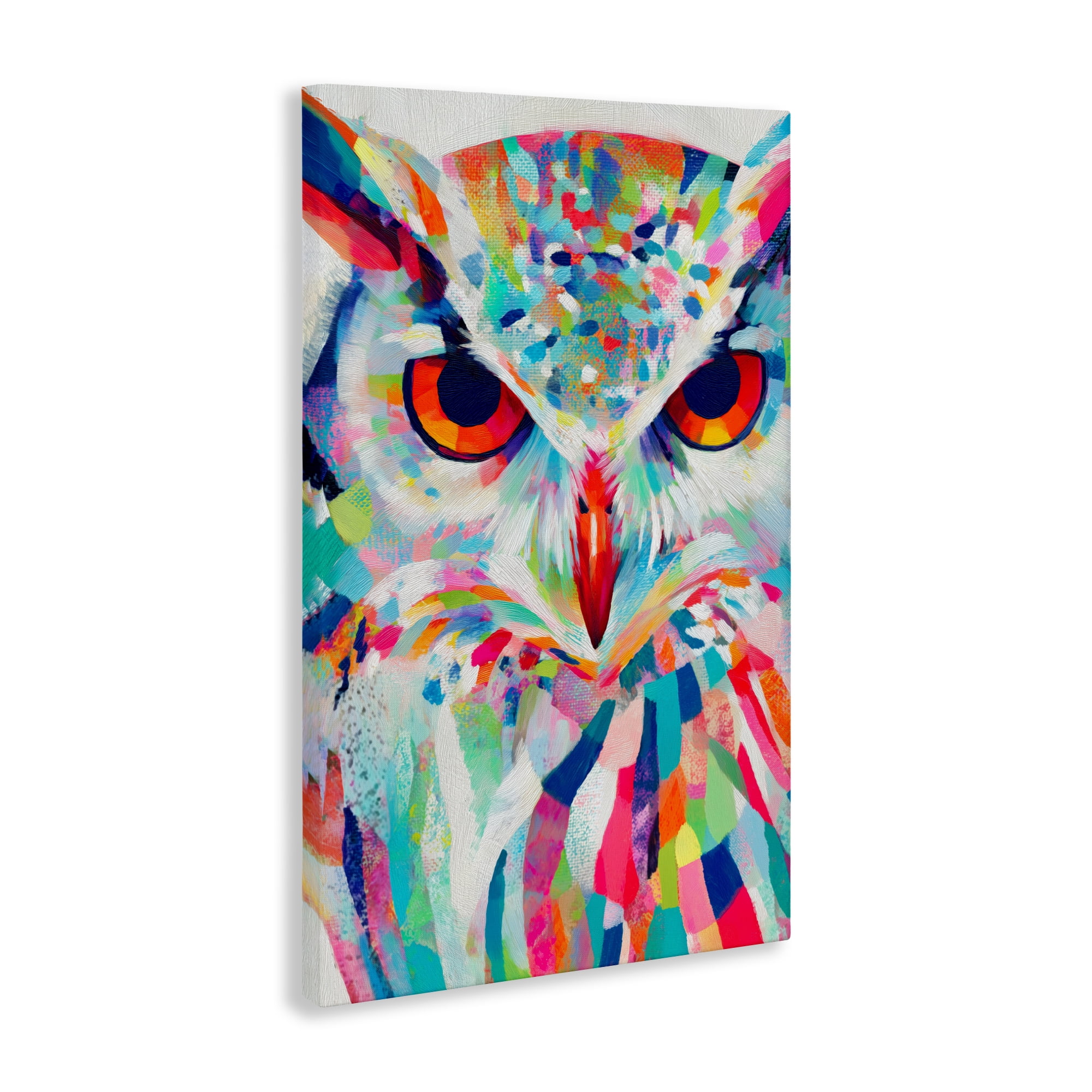 Stupell Industries Expressive Owl Gaze Canvas Wall Art, design by Chromatic Storm Studio