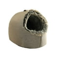 thumbnail image 2 of Clearance Dog Cave Bed for Small Dogs Cats Pets, Anti Anxiety Calming Plush Dog Beds, Winter Fluffy Covered Hooded Cozy Burrow Puppy Beds, Anti-Slip Bottom, 2 of 4