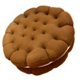 thumbnail image 4 of Coussin de Chaise, Coussin de Cookie Mignon Doux Coussin de Cookie Coussin Frappant Apparence, 4 of 10