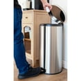 thumbnail image 2 of QualiaZero 8 Gallon Trash Can and 1.3 Gallon Round Stainless Steel Step Trash Can Combo, 2 of 13