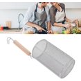 thumbnail image 5 of Mesh Pasta Basket With Wooden Handle Stainless Steel Mesh Spider Strainer Mesh Pasta Basket Stainless Steel Fine Mesh Pasta Basket For Pasta Noodles D, 5 of 5
