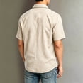 thumbnail image 5 of HAiming Boys School Shirts Summer Short Sleeve Collared Uniform Tee with Pockets Loose Casual Solid Color Blouses Outwear Kids Tops, 5 of 6