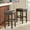 Brown (with rivets), variant on Harper & Bright Designs 30" Backless Counter Height Bar Stools Set of 2, Faux Leather Upholstery Saddle Counter Stool, Modern Barstools With Rubberwood Frame, Home Bar Chairs for Kitchen Island,Brown