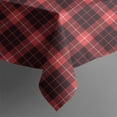 thumbnail image 5 of Red and Black Plaid Pattern Square Tablecloth,Waterproof Square Table Cover,Wipeable Spillproof Washable Table Cover for Home Kitchen Party Decor 52"x52"(132x132cm), 5 of 6