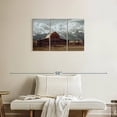 thumbnail image 2 of Elephant Stock Grand Teton Barn Wall Art - Horizontal Multi Panel Canvas - Living Room Wall Decor - Architecture Multi Panel - Brown And Blue Decor - 33" x 20", 2 of 8