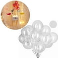 thumbnail image 3 of 50 Pcs Ballons Bobo en PVC Transparents Réutilisables jusqu'à 15,7 Po Taille Gonflée Ballons de Fête pour Famille Mariage Anniversaire, 3 of 14