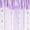 Purple, variant on BadPiggies Contemporary Blue Solid Print Rod Pocket Kitchen Beaded Curtains, 39 x 78 in