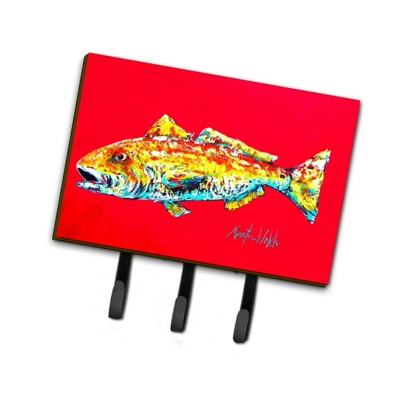 Carolines Treasures MW1084TH68 Fish - Red Fish Alphonzo Leash or Key Holder Triple multicolor