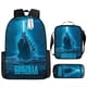 thumbnail image 5 of Mochila con estampado de Godzilla, juego de 3 piezas, mochila para portátil de 17 pulgadas, mochila escolar, mochila de viaje multifuncional unisex, 5 of 5
