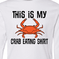 thumbnail image 4 of Inktastic This is my Crab Eating Shirt Long Sleeve Youth T-Shirt, 4 of 5