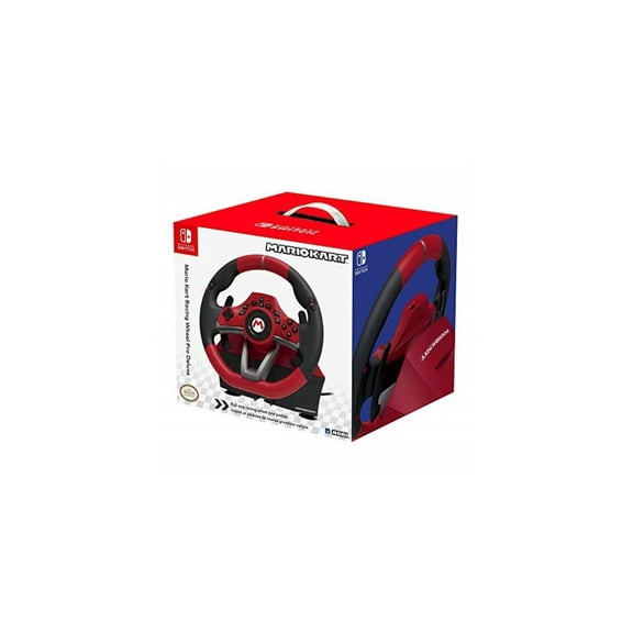 Hori - Red and Black, Super Mario Kart Edition, Nintendo Switch, Deluxe Pro Video Game Racing Wheel