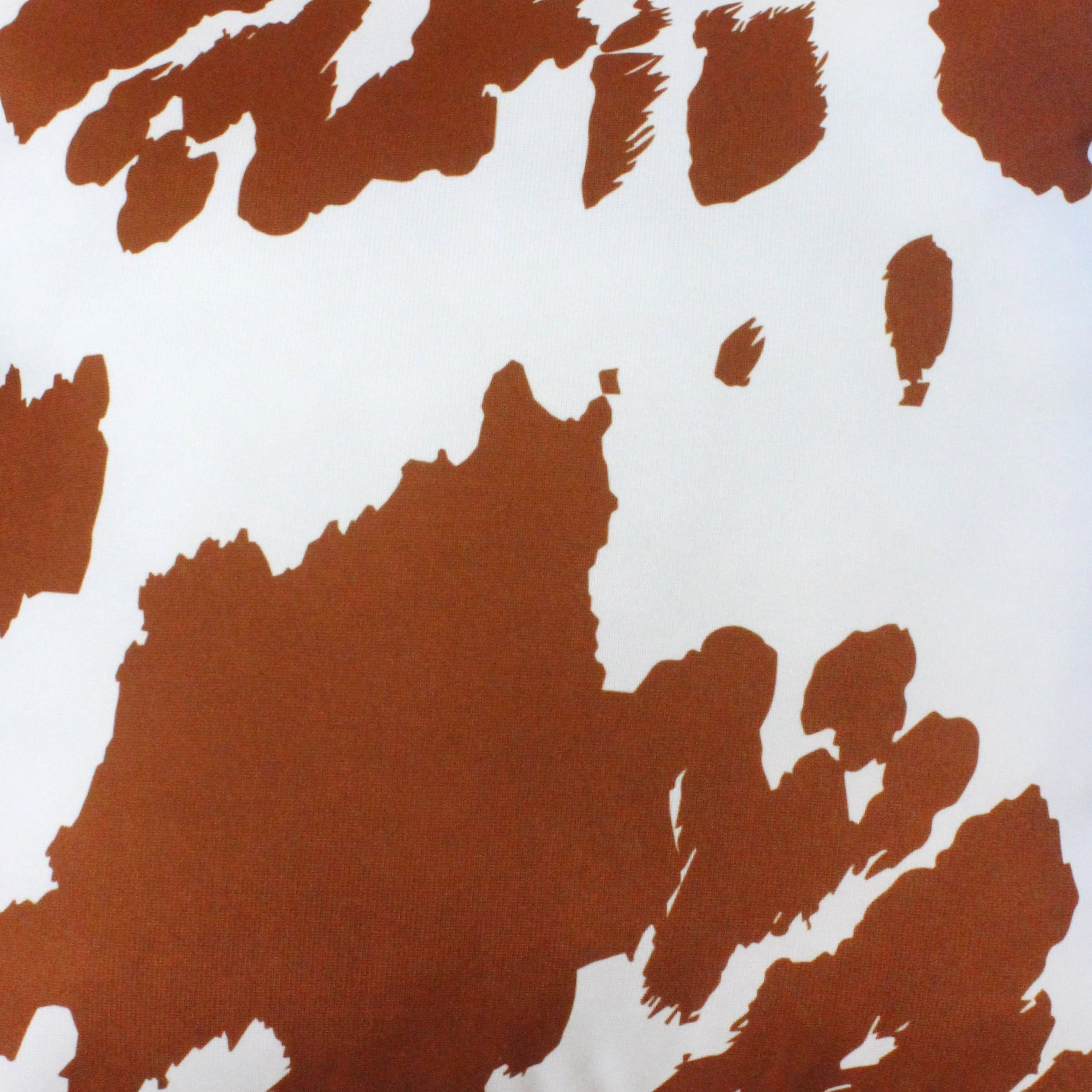 Everything Comfy Cow Print Decorative Throw Pillow, 16x16 Inch, Tan,