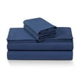 thumbnail image 2 of 6-oz Cotton German Flannel Deep Pocket Sheet Set King - Mid Blue, 2 of 5