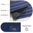 thumbnail image 6 of Navy Blue Striped Round Area Rug 6Ft Washable Circle Rugs for Bathroom Office, Vintage Stripes Ombre Non-Slip Carpet Floor Mats Indoor Outdoor Carpet Runner Aesthetic Home Decor, 6 of 8