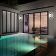thumbnail image 2 of WAC Lighting Bandeau 10" LED 3500K Aluminum Indoor/Outdoor Wall Light in Black, 2 of 5