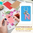 thumbnail image 5 of Uxcell 200Pcs Keychain Display Cards, 3" x 4.7" Kraft Paper Keychain Holder Display Card, Blank Hanging Tags for Keyring Jewelry Packaging Supplies, Rose Red, 5 of 5