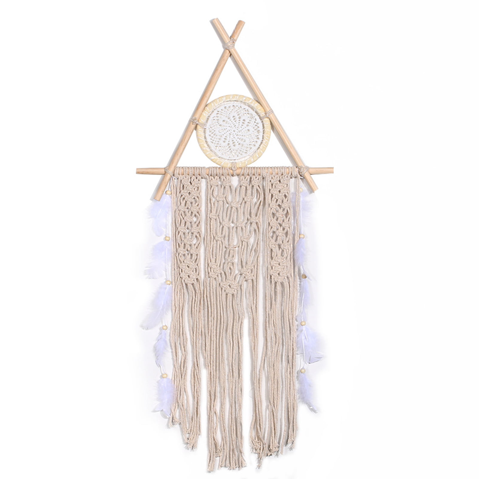 Fantasy Round Dream Catcher Feathers Home Decorative Hanging Decor J 