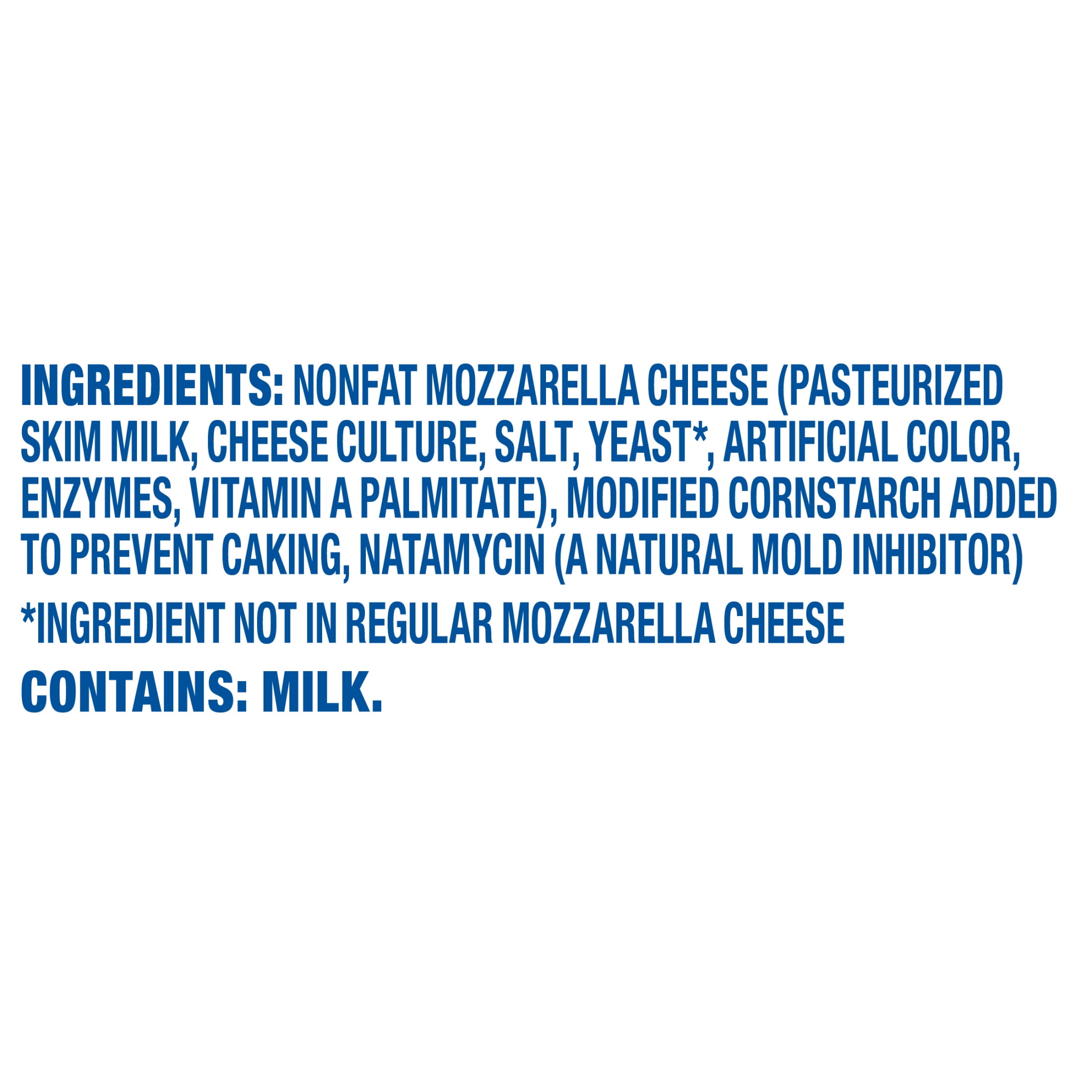 Kraft Fat Free Mozzarella Shredded Natural Cheese 7oz Bag