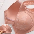 thumbnail image 4 of YWDJ Bras for Women Front Closure Push up Wirefree Comfort Straps Support Bralette Breathable Soft Bra for All Shapes Sagging Breasts Pink 42, 4 of 5