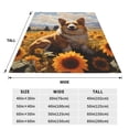 thumbnail image 3 of Bingfone Cute Corgi Sunflower Print Flannel Fleece Blanket Throw Blanket for Bed,Sofa,Couch,Travel,Camping(40"x30" ), 3 of 8