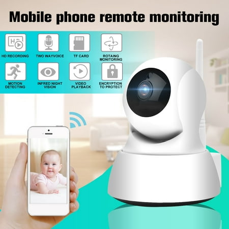 1080P Wireless Wifi Smart IP Camera Home Security Camera Baby Monitor Motion Detection IR Night Light Cloud Storage, Two-way Audio, (Best Ip Camera For Baby Monitor)