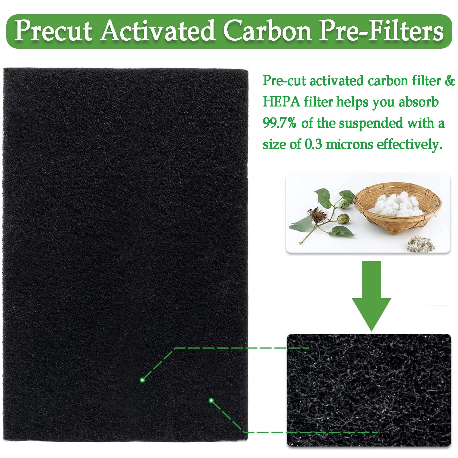 AMI PARTS 3 HEPA Air Filters Replacement HPA300 and 6 Activated  Carbon Pre-Filters for Honeywell Air Purifier 300 & Filter R
