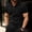 A003-Black, variant on Mens Polo Shirts Button Collared Short Sleeve Golf Shirts for Men Business Casual Work Blouse Tshirts