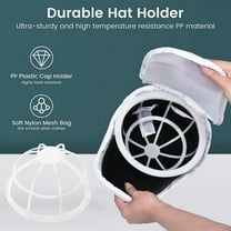 Qonioi Baseball Cap Washer, Collapsible Hat Cleaning Rack for Washing Machine, Cap Shape Holder, Hat Cleaning Cage