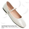 thumbnail image 4 of Pfhytec LU Women's Retro Plaid Dress Shoes Comfort Pointed Toe Ballet Flats Portable Holiday Shoes, 4 of 5