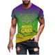 thumbnail image 1 of Camisetas de Manga Larga para Hombres Imprimir Fallow Cuello Redondo Camiseta, Moda Casual Manga Corta Mezcla de Algodón/Lino, 1 of 1