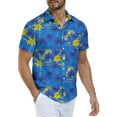thumbnail image 2 of Iceglad Men's Hawaiian Shirt Short Sleeve Casual Button Down Shirt for Men Printed Summer Beach Shirt, 2 of 6