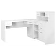 thumbnail image 3 of Monarch Specialties Computer Desk, Home Office, Corner, Left, Right Set-up, Storage Drawers, L Shape, Work, Laptop, Laminate, White, Contemporary, Modern, 3 of 3