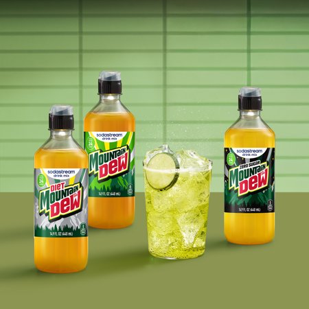 NEW SODASTREAM DIET MOUNTAIN DEW DRINK MIX, 14.9OZ