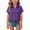 AC03_Dark Purple, variant on Resicozy Girls T-Shirts Teen Button Down Shirts with Pocket Summer Beach Causal Collared Short Sleeve Loose Tops 3-15 Years Wine 170