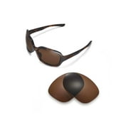 Walleva Brown Polarized Replacement Lenses for Oakley Pulse Sunglasses