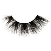 KISS Lash Couture Faux Mink 3D Matte Black, False Eyelashes, Matte Silk, 14mm, 1 Pair