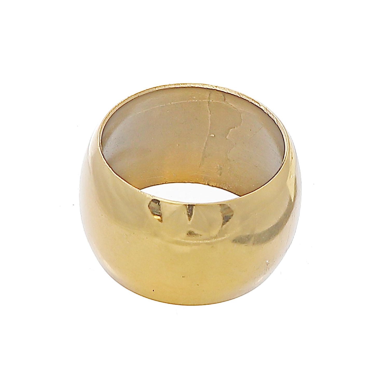 Anneau De Serviette Rond En Métal Doré - Ensemble De 6