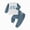 fall winter outfits-Blue, variant on TOWED22 Toddler Baby Boy Clothes Fall Winter Fleece Outfits Letter Print Sweatshirt & Jogger Pants Set(Blazer,2-3 Y)