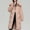 Pink, variant on Paiwinds Women's Loose Mid-Length Hooded Jacket, Fall and Winter Warm Outerwear with Full Zip Closure and Long Sleeves, Puffer Coat for Casual Style and Comfort