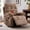 Brown-Manual, variant on Bonzy Home Manual Recliner Chair with Massage & Heat, Soft Fabric Recliner Chair with Overstuffed Armrest & Backrest, Manual Reclining Single Sofa with Side Pocket for Living Room,Gray