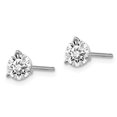 thumbnail image 2 of 14k White Gold 1 Carat Round Lab Grown Diamond Stud Earrings Hidden Category Banner, 2 of 6