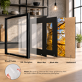 Float Mat Frame 11x14 Double Floating Mat Wood Picture Frame Display 8x10 With Black 8 ...