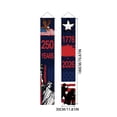 thumbnail image 2 of 250th Anniversary USA Flag Patriotic Hanging Banner Set America Independence Day Porch Decor Vertical Flags 71x12in, 2 of 6