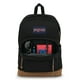 thumbnail image 4 of JanSport - Mochila adecuada para viajes, trabajo o portátil, con parte inferior de piel, color negro, 4 of 5
